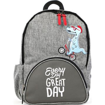 Kids A More BYC Dino Gri Deri Detaylı Erkek Çocuk Okul Çantası