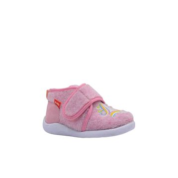Kids A More Rosy Pembe Unicorn Figürü Nakışlı Keçe Kız Çocuk Panduf