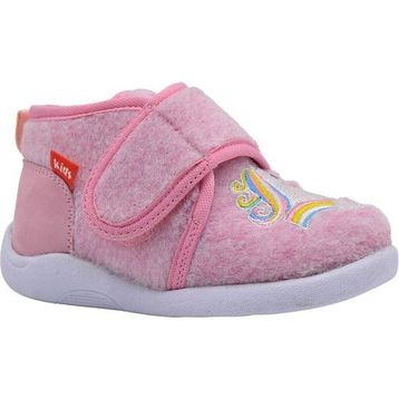 Kids A More Rosy Pembe Unicorn Figürü Nakışlı Keçe Kız Çocuk Panduf
