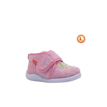 Kids A More Rosy Pembe Unicorn Figürü Nakışlı Keçe Kız Çocuk Panduf