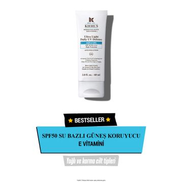 Kiehl's Ultra Light Günlük UV Koruyucu Aqua Jel SPF50 60 ml Güneş Kremi