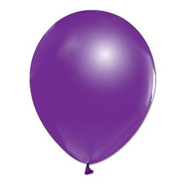 Kikajoy Baskısız Mor Metalik Balon