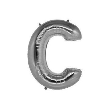 Kikajoy C Harf Gümüş 40 Folyo Balon