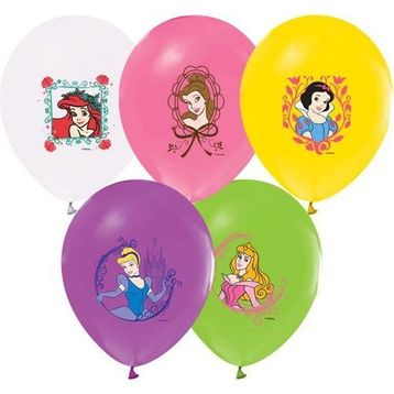 Kikajoy Çift Taraflı Disney Prensesleri Baskılı Balon