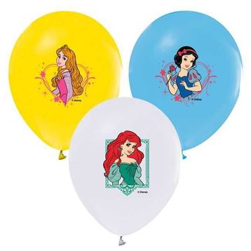 Kikajoy Çift Taraflı Disney Prensesleri Baskılı Balon
