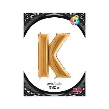 Kikajoy K Harf Altın 40 Folyo Balon