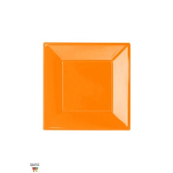 Kikajoy Turuncu 23 cm Plastik Kare Tabak