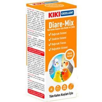 Kiki 25 ml Excellent Diare-Mix Kuş İshal Önleyici ve Bağırsak Düzenleyici