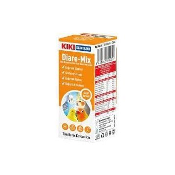 Kiki 25 ml Excellent Diare-Mix Kuş İshal Önleyici ve Bağırsak Düzenleyici