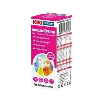 Kiki Excellent İmmune System Kuşlar İçin Bağışıklık Güçlendirici 25 ml Sıvı Damla