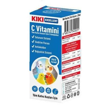Kiki Excellent Kuşlar İçin 25 ml C Vitamini
