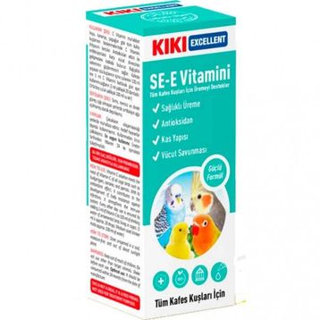 Kiki Excellent Kuşlar İçin 25 ml SE-E Vitamini