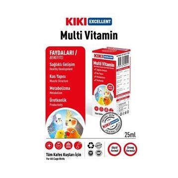 Kiki Excellent Yavru Kuşlar İçin 25 ml MultiVitamin
