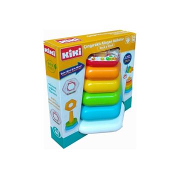 Kiki Renkli Altıgen Halkalar Bebek Oyuncak