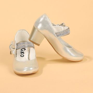 Kiko 752 Altın Vakko 4 cm Topuk Günlük Kız Çocuk Babet