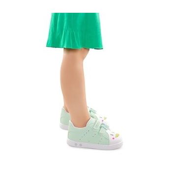 Kiko Kids Bart Cırtlı Işıklı Su Yeşili Kız Bebek Spor Ayakkabı