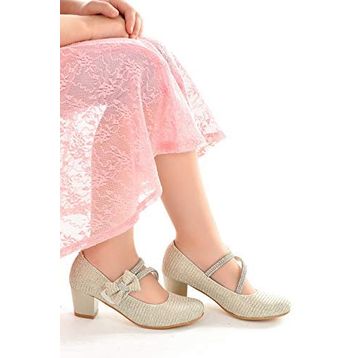 Kiko Kids Kiko 750 Altın Çupra 4 cm Topuk Günlük Kız Çocuk Babet