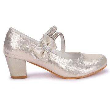 Kiko Kids Kiko 750 Altın Vakko Günlük 4 cm Topuk Kız Çocuk Babet