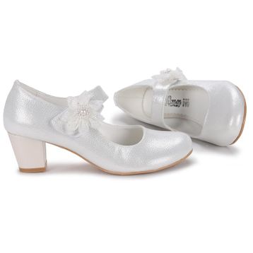 Kiko Kids Kiko 751 Sedef Vakko 4 cm Topuk Günlük Kız Çocuk Babet