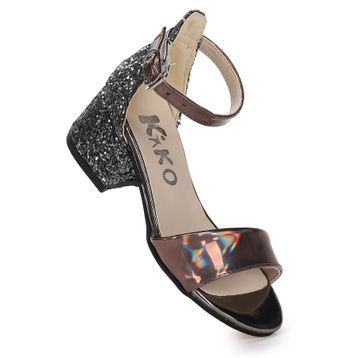 Kiko Kids Sheila Ayna Çam Günlük Kız Çocuk 3 cm Topuklu Sandalet Abiye Ayakkabı