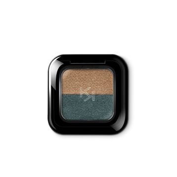 Kiko New Bright Duo Eyeshadow 15 Classic Gold - Green Teal Göz Farı