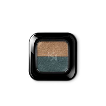 Kiko New Bright Duo Eyeshadow 15 Classic Gold - Green Teal Göz Farı