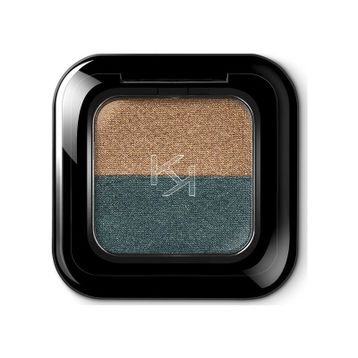 Kiko New Bright Duo Eyeshadow 15 Classic Gold - Green Teal Göz Farı