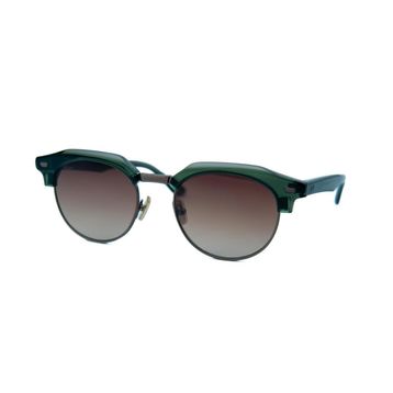 Kilian Vita C4 53 Unisex Yuvarlak Şeffaf Yeşil Kemik Güneş Gözlüğü