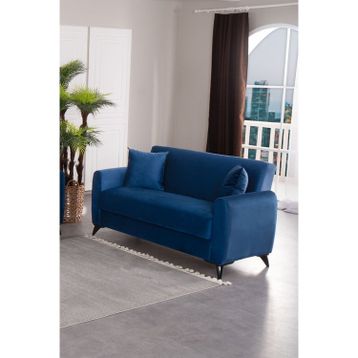 Kilim Mobilya 296652 Lacivert Dove İki Kişilik Yüksek Ayaklı Kanepe
