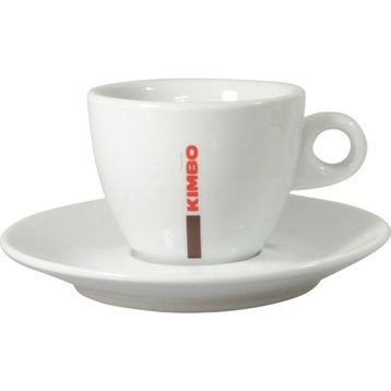 Kimbo Cappuccino Beyaz Fincan+Tabak