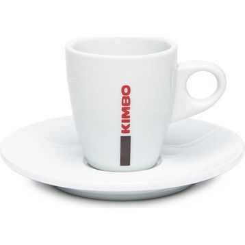 Kimbo Espresso Beyaz Fincan+Tabak