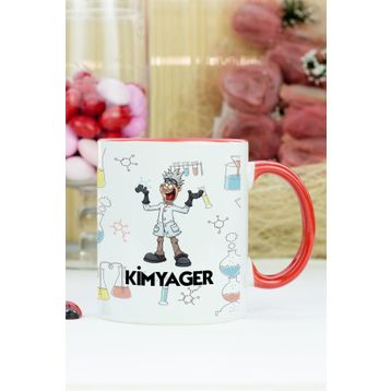 Kimyager-Kırmızı Kupa Bardak
