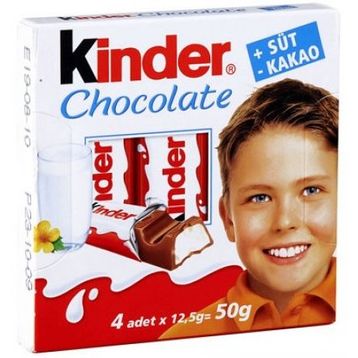 Kinder Chocolate T4 50 gr Çikolata
