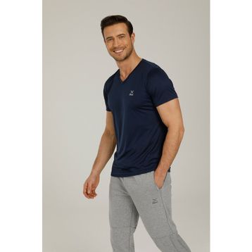 Kinetix SN222 Basic V Neck Siyah Erkek T-Shirt