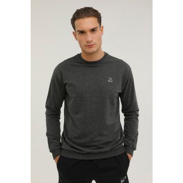 Kinetix SN90 Basic C-Neck Gri Erkek Sweatshirt