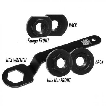 King Arthur's Tools 14030 Universal Nut 14 mm Adaptör Anahtar Seti