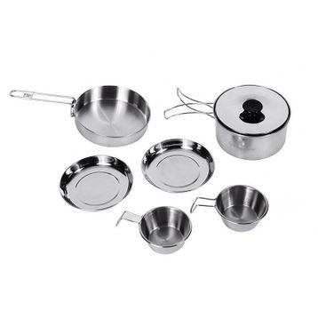 King Camp Backpacker III Silver 2 Kişilik Yemek Seti