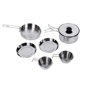 King Camp Backpacker III Silver 2 Kişilik Yemek Seti