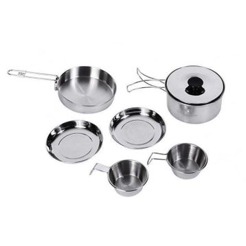 King Camp Backpacker III Silver 2 Kişilik Yemek Seti