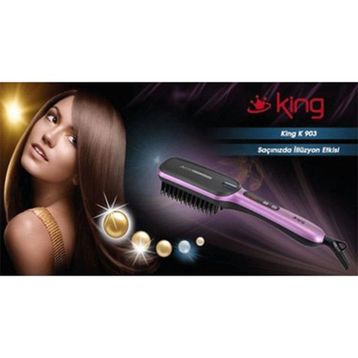 King K 903 Shine Düzleştirici Saç Fırçası