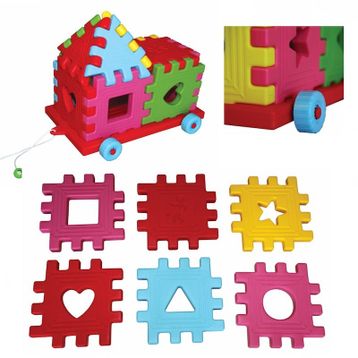 King Kids 12 Parça Lp 5011 Arabalı Puzzle