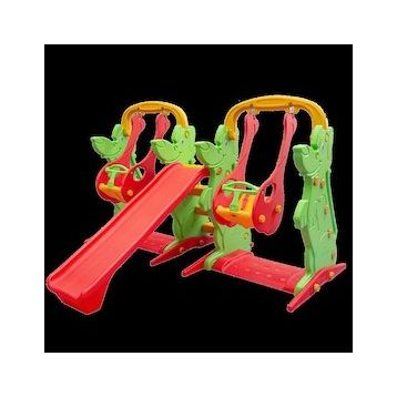 King Kids B Yeşil Kaydıraklı 2 Salıncaklı Oyun Seti