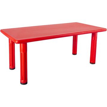 King Kids Kral Kırmızı Plastik Ayaklı Masa