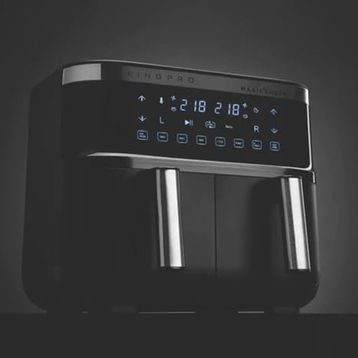 King KYF32 Pro Magicchef Plus Dual 4+4 lt Siyah Airfryer