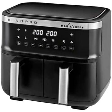 King KYF32 Pro Magicchef Plus Dual 4+4 lt Siyah Airfryer
