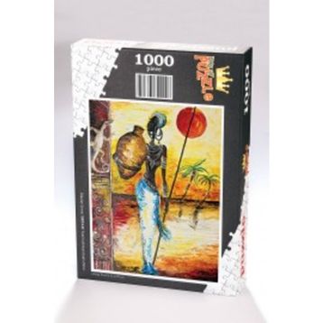 King Of Puzzle Testili Afrikalı Kadın Zaire 1000 Parça Puzzle