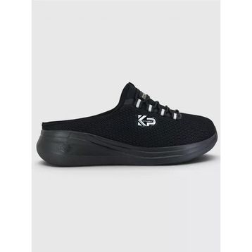 King Paolo D5109 Krakers Sabo Siyah Kadın Sandalet