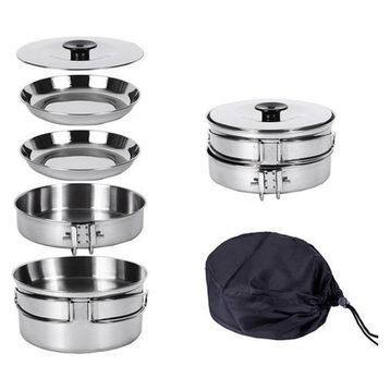 KingCamp Backpacker Silver 2 Kişi Yemek Set