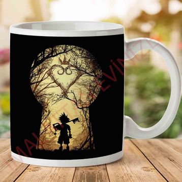 Kingdom Hearts Art Forest Lock Baskılı Kupa