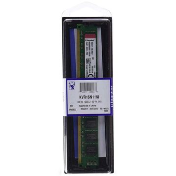 Kingston 8GB 1600MHz DDR3 KVR16N11/8 RAM Bellek